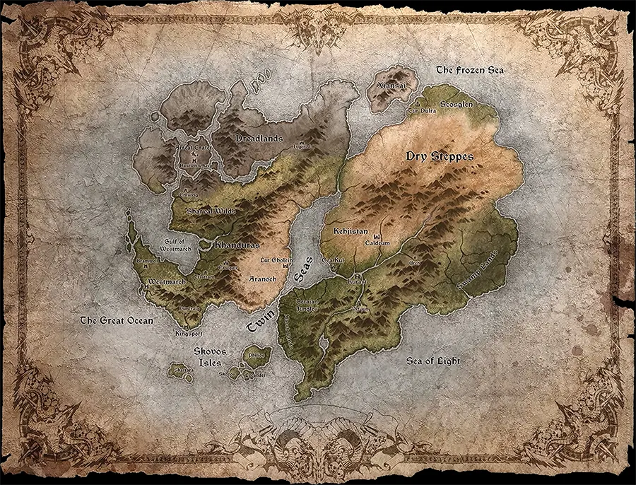 Diablo 4 Karte von Sanktuario