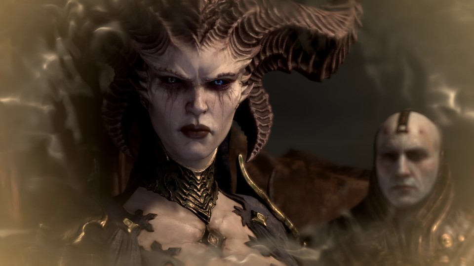 Lilith (links) hat eine aktive Rolle in der Geschichte und macht die Hatz durch Diablo 4 zum Story-Vergnügen.