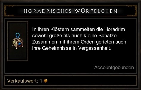 Horadrische Würfelchen